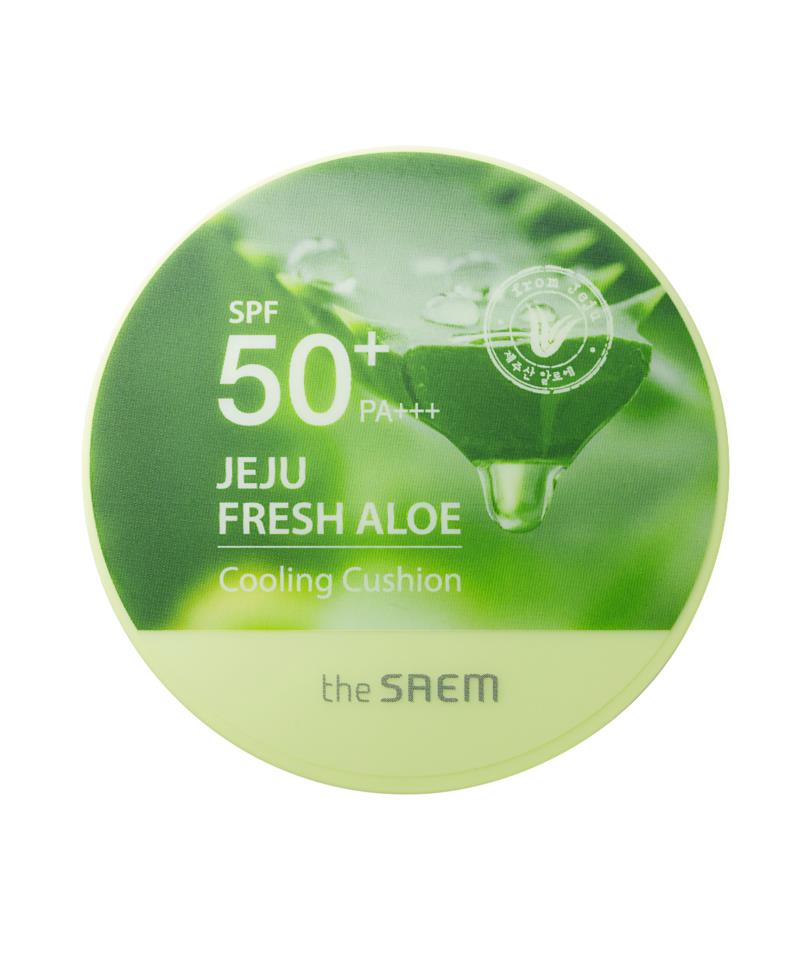 The Saem Jeju Fresh Aloe Cooling Cushion Natural Beige Cushion de Maquillaje 12g
