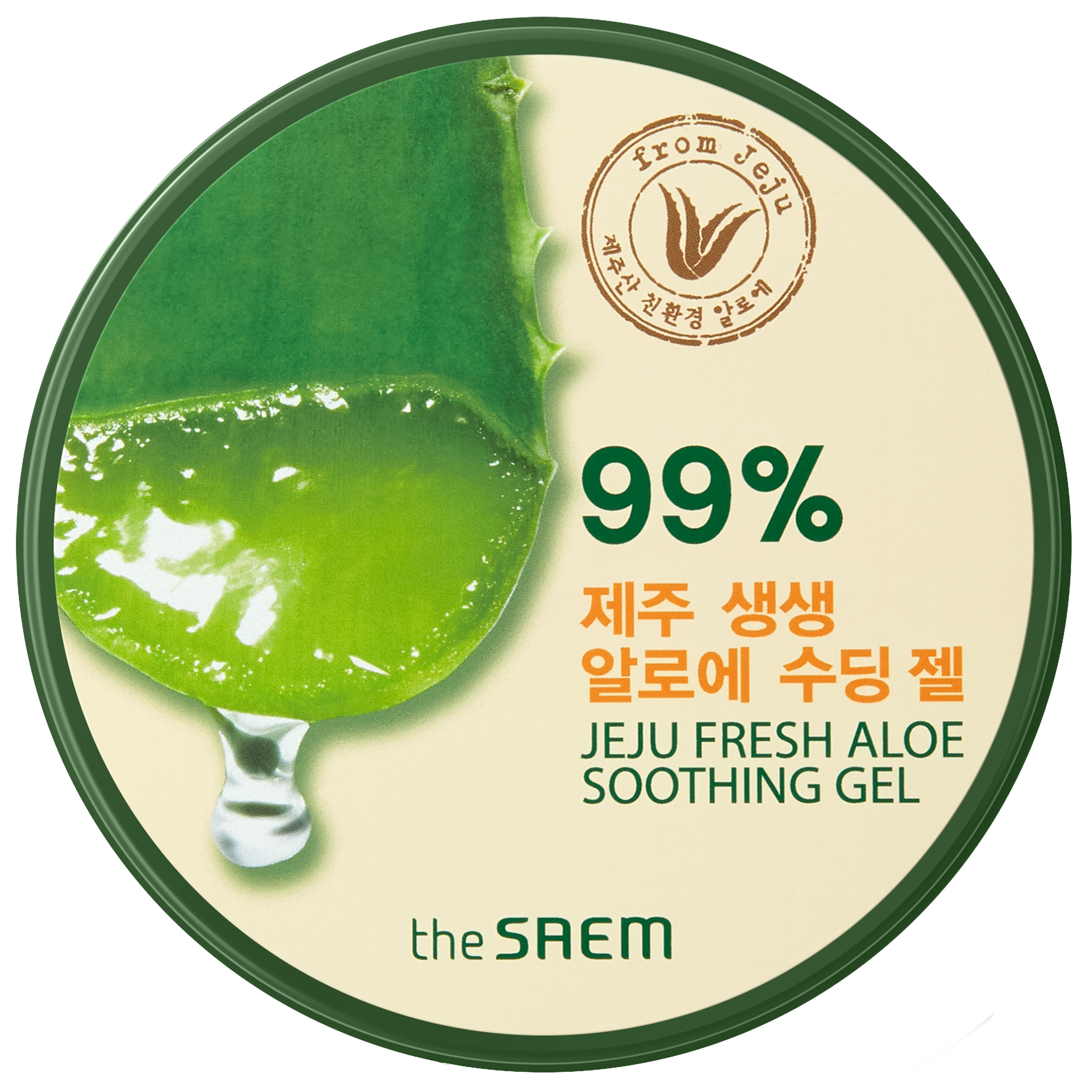Bilde av The Saem Jeju Fresh Aloe Vera Soothing Gel 99% Gel Calmante Aloe 99% 3