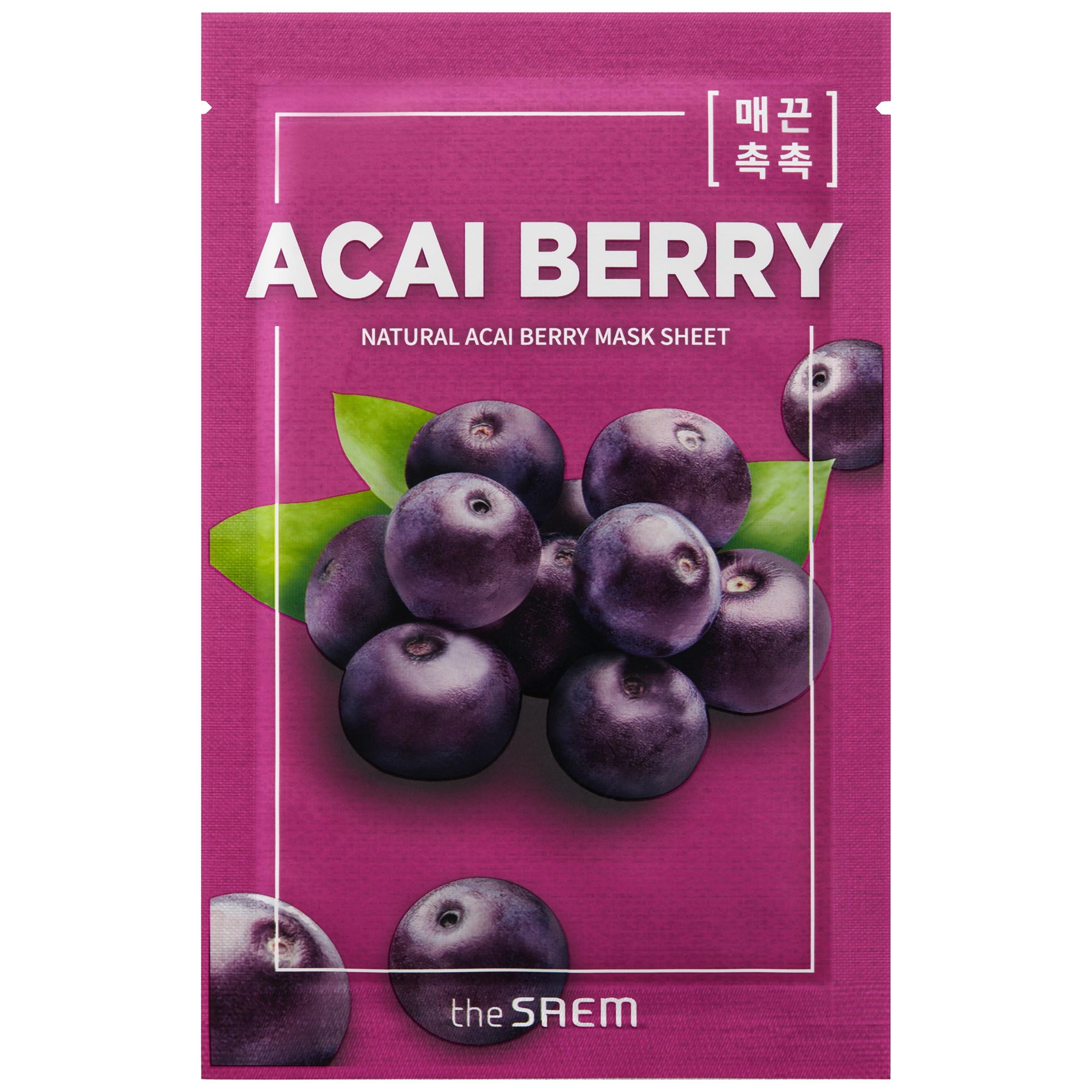 Läs mer om The Saem Natural Acai Berry Mask Sheet Mascarilla Bayas de Açai 21 ml