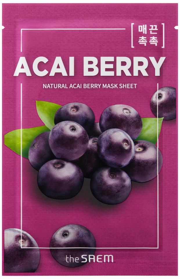 The Seam Natural Acai Berry Mask Sheet Mascarilla Bayas de Açai 21ml