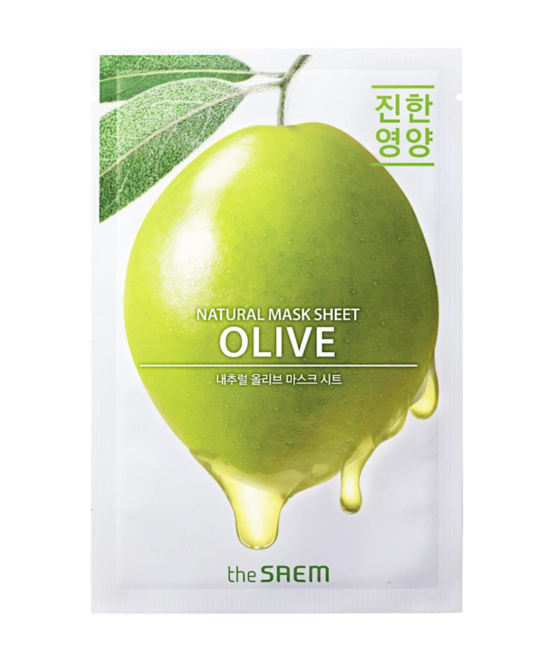 The Seam Natural Olive Mask Sheet Mascarilla Oliva 21ml