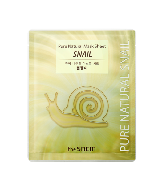 The Saem Pure Natural Mask Sheet (Snail) Mascarilla de Caracol 20 ml