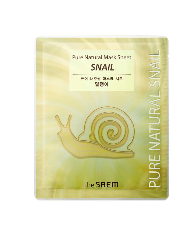 The Seam Pure Natural Mask Sheet (Snail) Mascarilla de Caracol 20ml