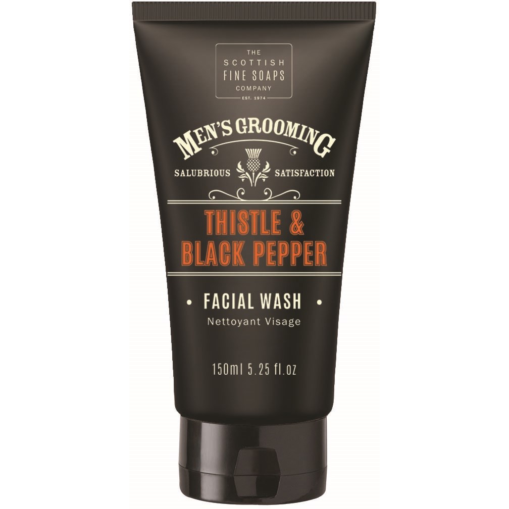 Scottish Fine Soaps Thistle & Black Pepper Facial Wash 150ml Tube