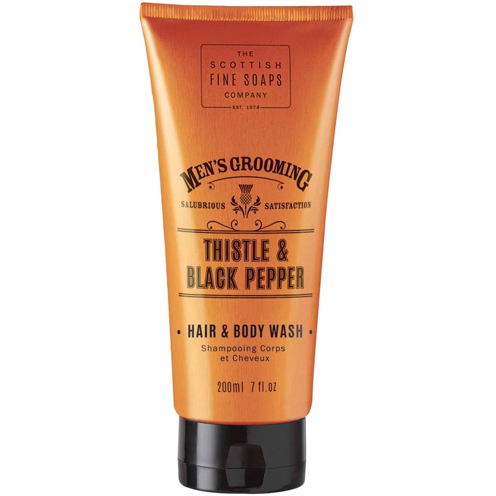 Scottish Fine Soaps Thistle & Black Pepper Hair & Body Wash 200ml