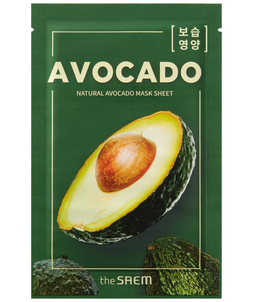 The Seam Natural Avocado Mask Sheet Mascariilla Aguacate 21ml