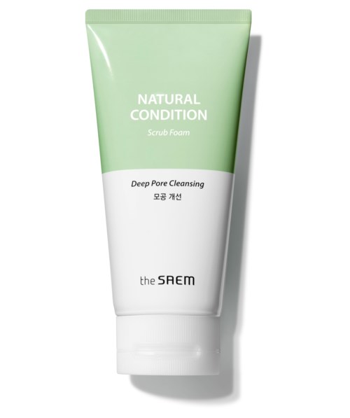 The Saem Natural Condition Scrub Foam [Deep pore cleansing] Exfoliante Piel Grasa 150 ml