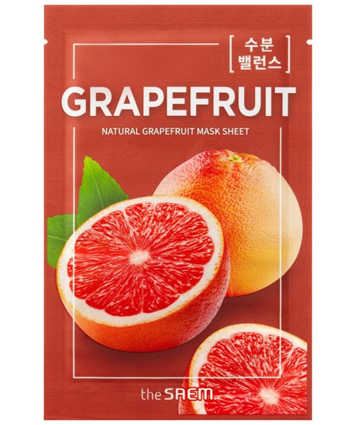 The Saem Natural Grapefruit Mask Sheet Mascarilla Pomelo 21 ml