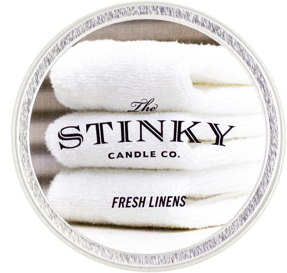The Stinky Candle Company Fresh Linens Candle