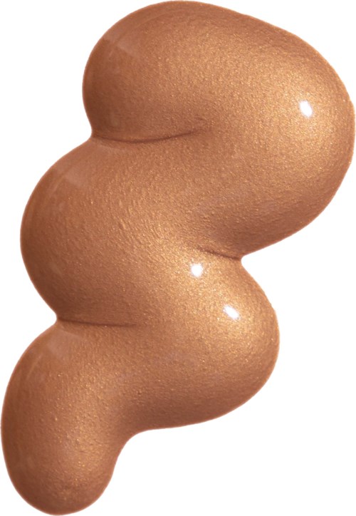 En brun, bumpet, uregelmæssigt formet genstand. Det ligner et stykke abstrakt kunst eller en have statue.