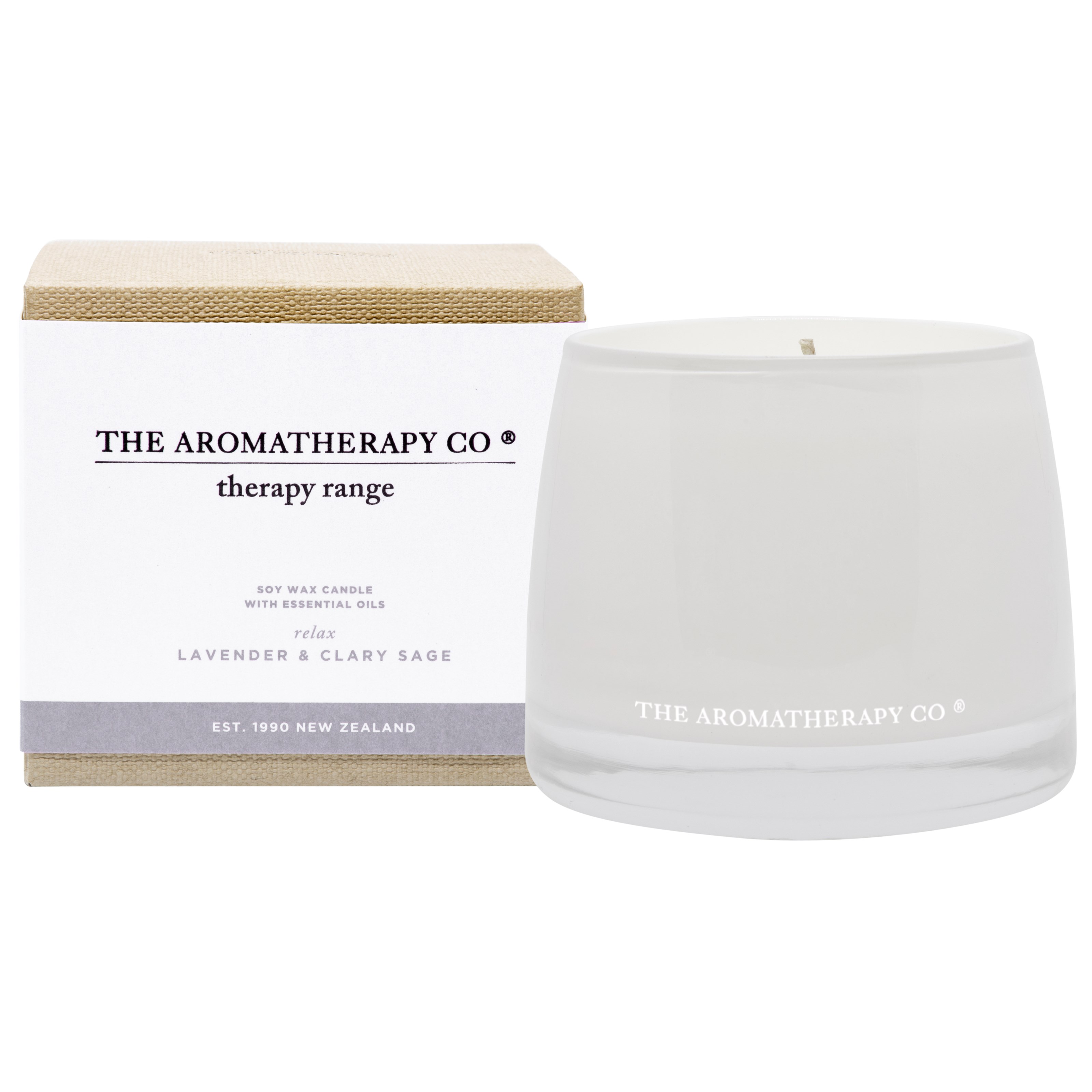 Bilde av Therapy Range Lavender & Clary Sage Therapy Range Soy Wax Candle 260 G
