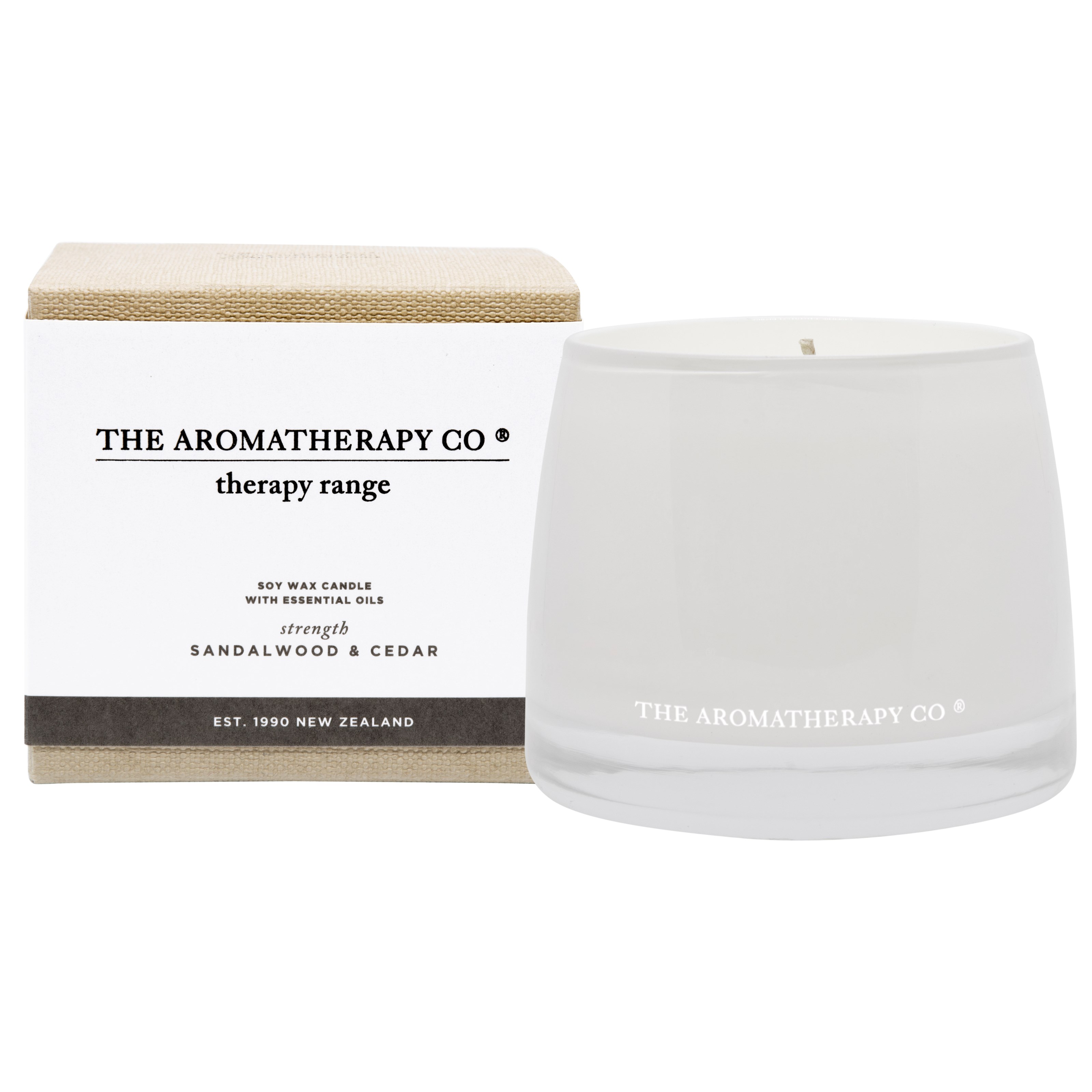 Läs mer om Therapy Range Therapy candle - Strength - Sandalwood & Cedar 260 g