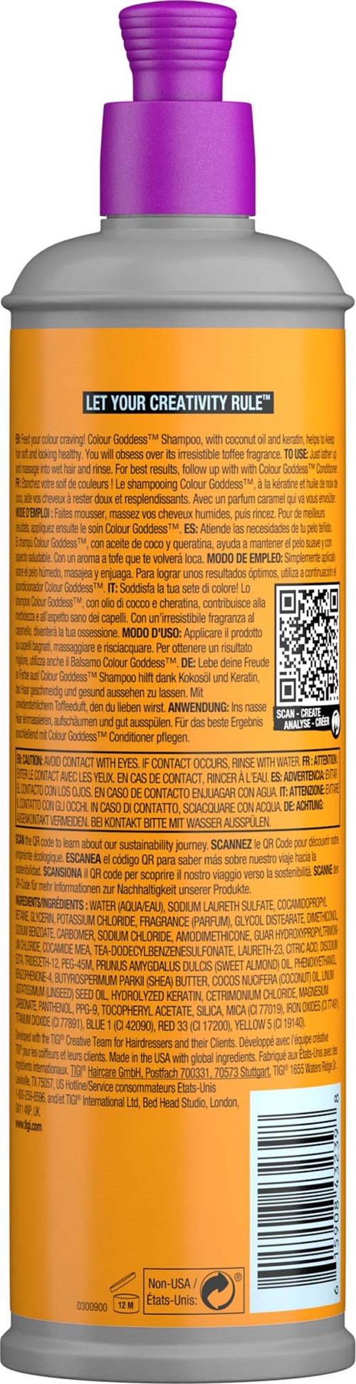 Tigi Colour Goddess Shampoo 400 ml