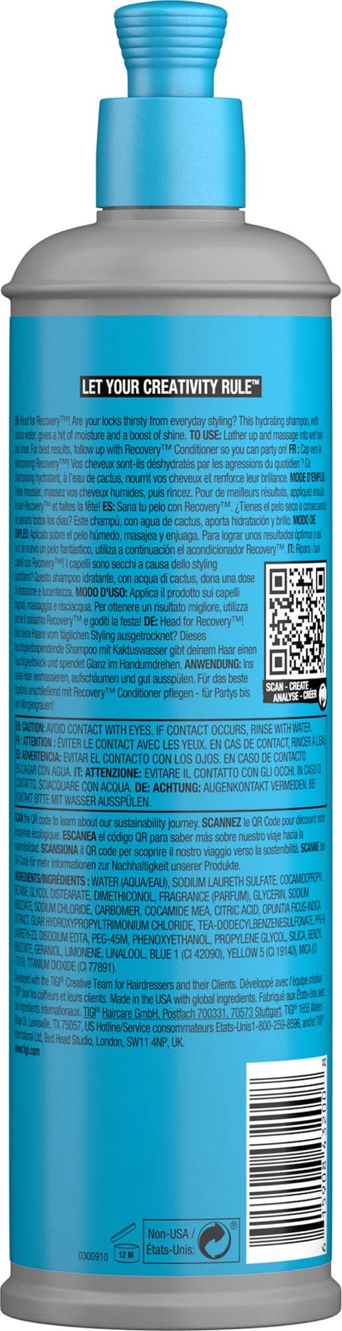 Tigi Recovery Shampoo 400 ml