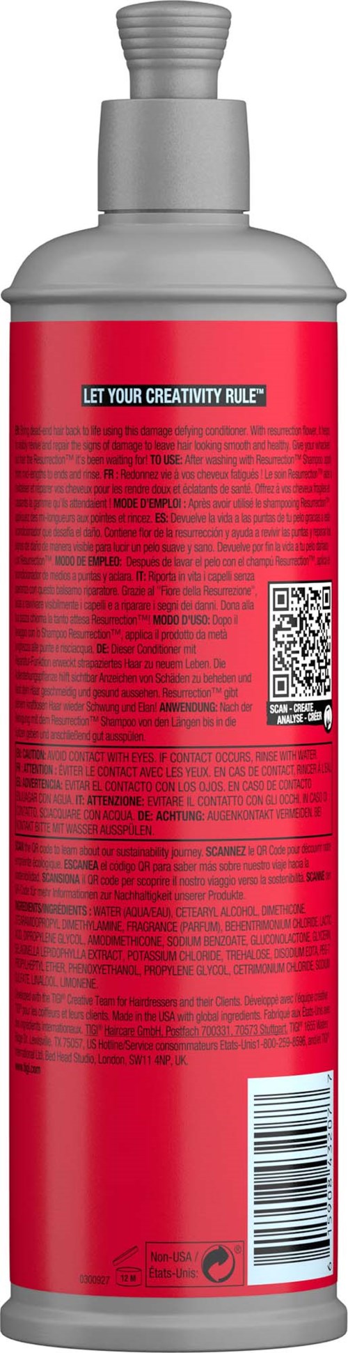 Tigi Resurrection Conditioner 400 ml