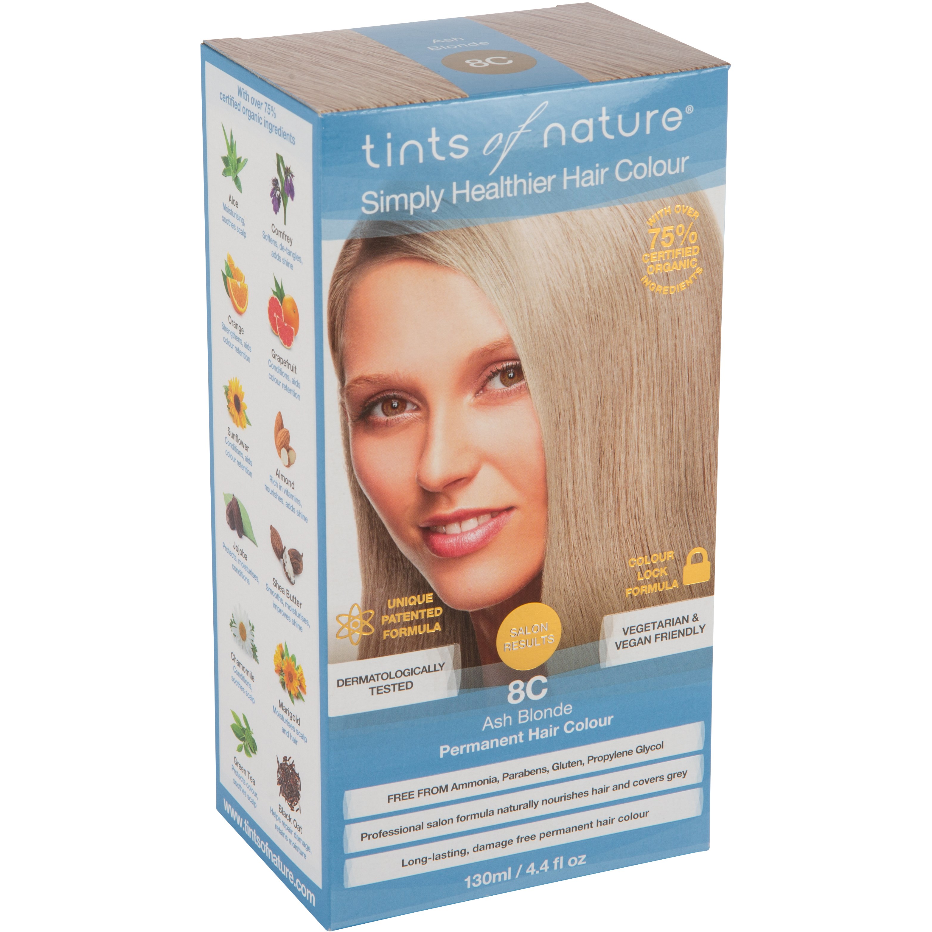Tints of Nature Permanent Hair Colour Ash Blonde 8C (obrázok 3)