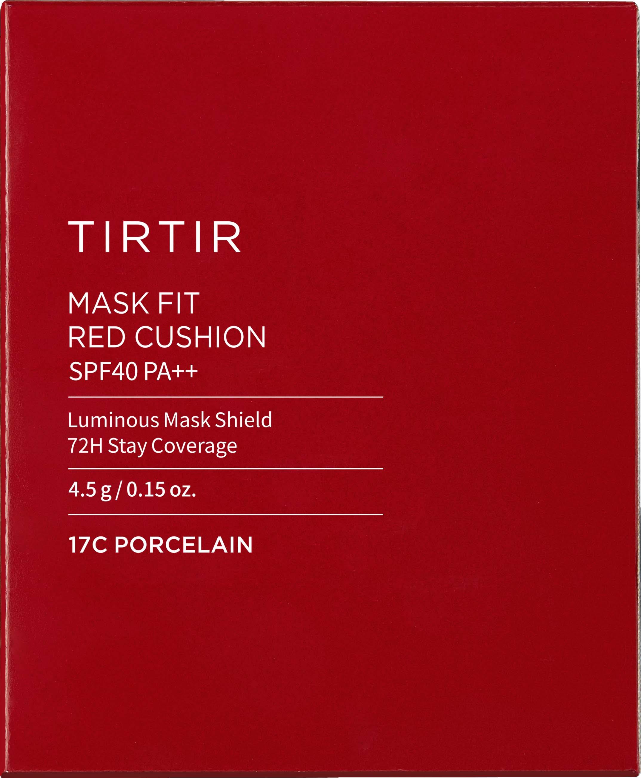 TIRTIR Mask Fit Red Mini Cushion 17C Porcelain Lyko tirtir-mask-fit-red-mini-cushion-17c-porcelain-lyko