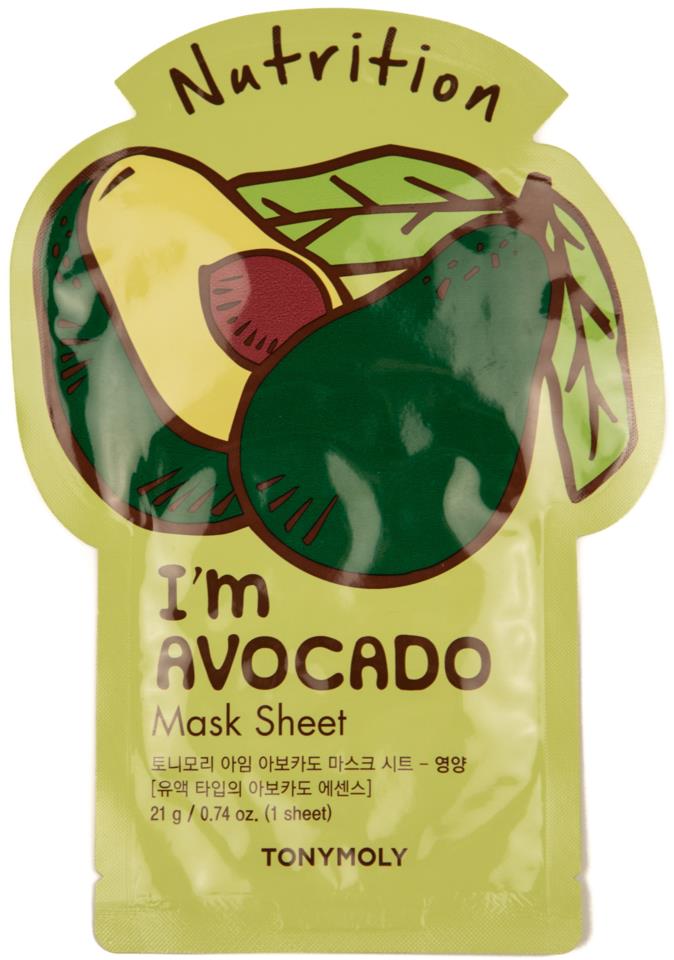 Tonymoly I Am Avocado Mask Sheet  