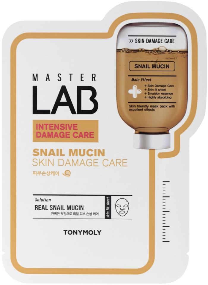 Tonymoly Master Lab Sheet Mask Snail Mucin  