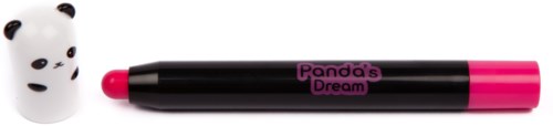 Ersättare formad som en panda och en rosa- och svart penna med texten 'Panda's Dream'.