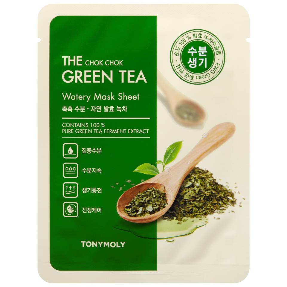 Tonymoly The Chok Chok Green Tea Watery Mask Sheet 20g