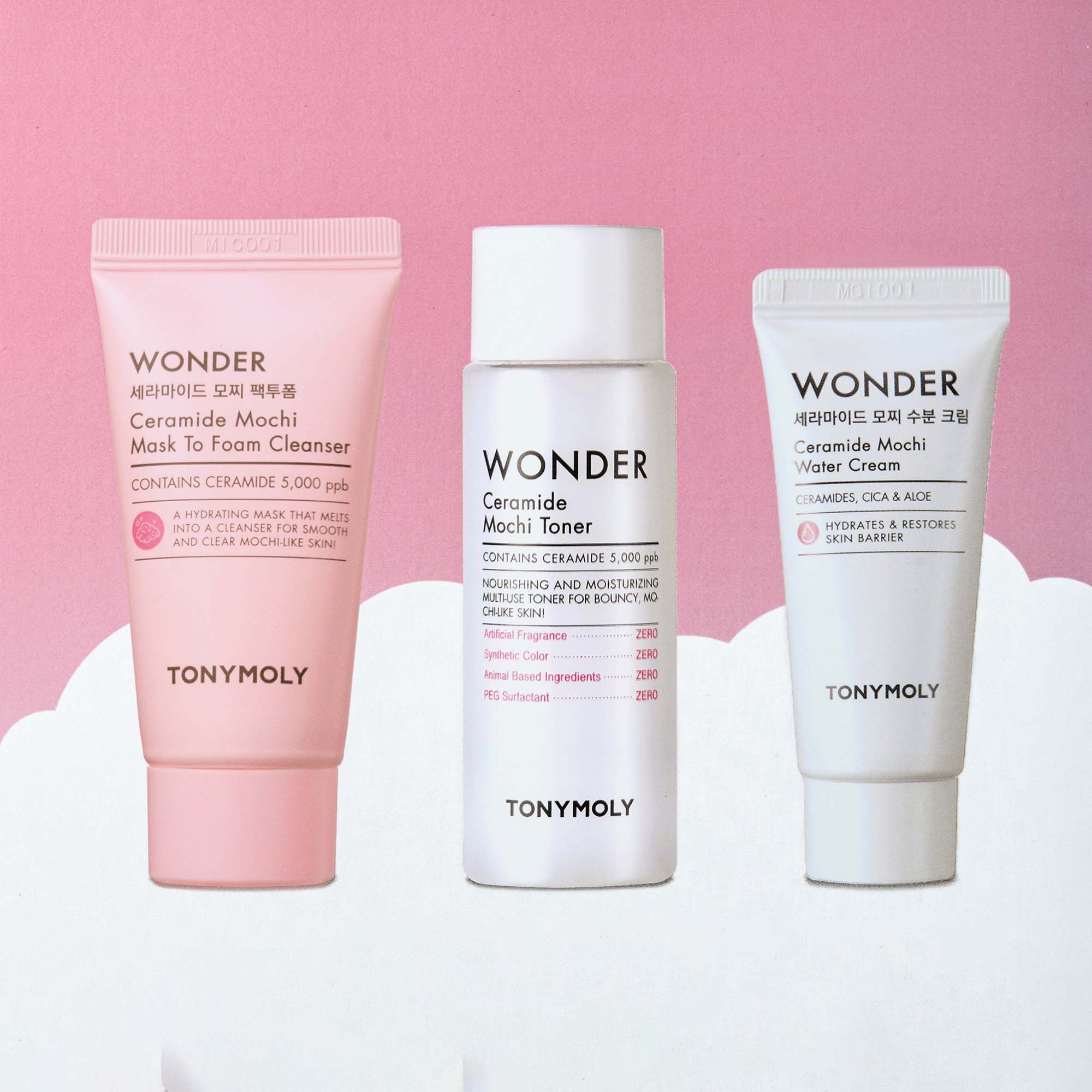 Tonymoly WONDER Ceramide Mochi Travel Kit