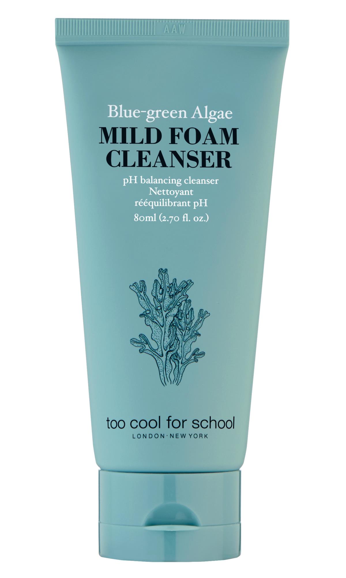 Too Cool For School Blue-Green Algae Mild Foam Cleanser 80 ml | lyko.com