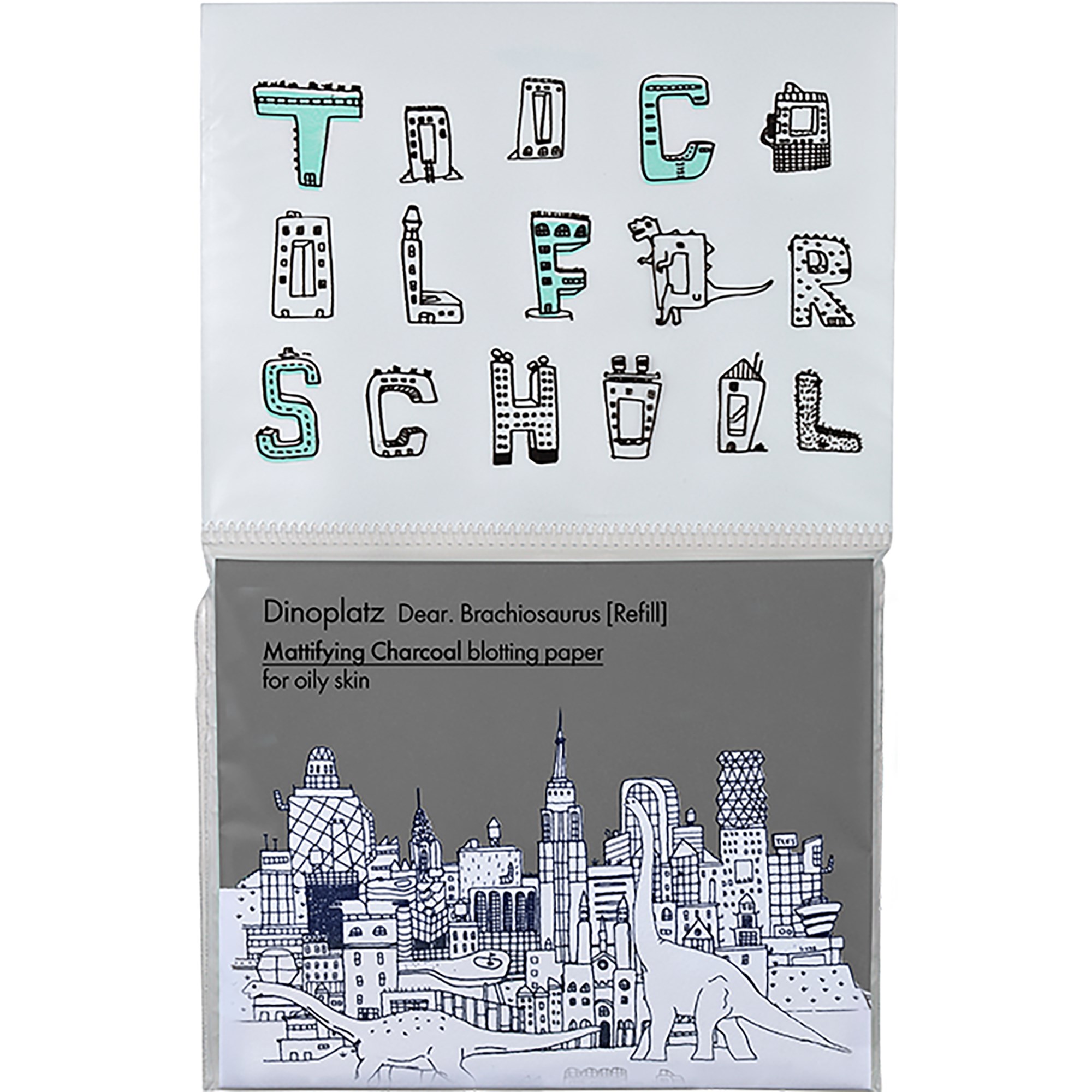 Too Cool For School Dinoplatz Blotting Papers Refill Charcoal 50 st