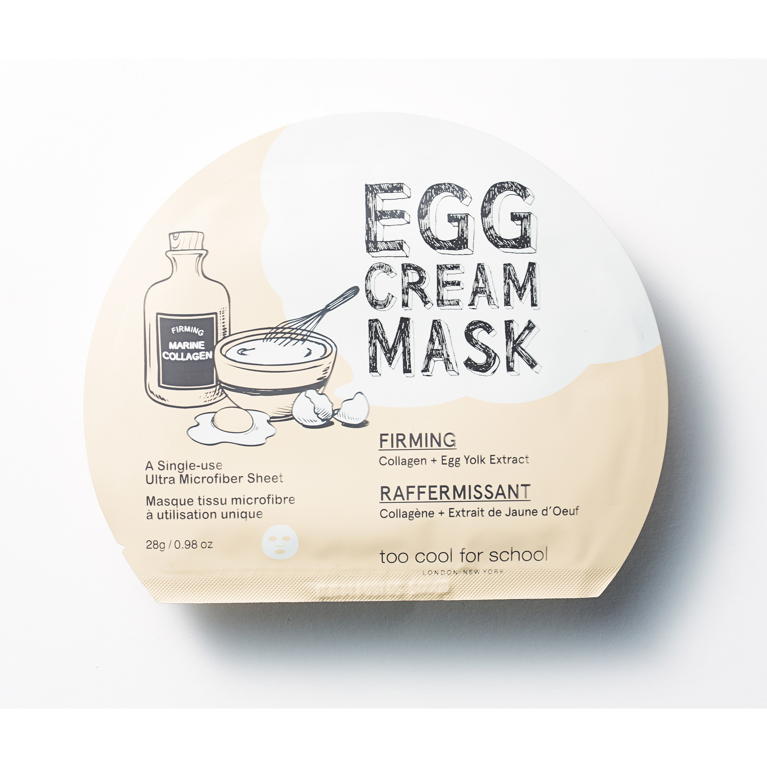 Too Cool For School Egg Cream Mask Firming 28 g