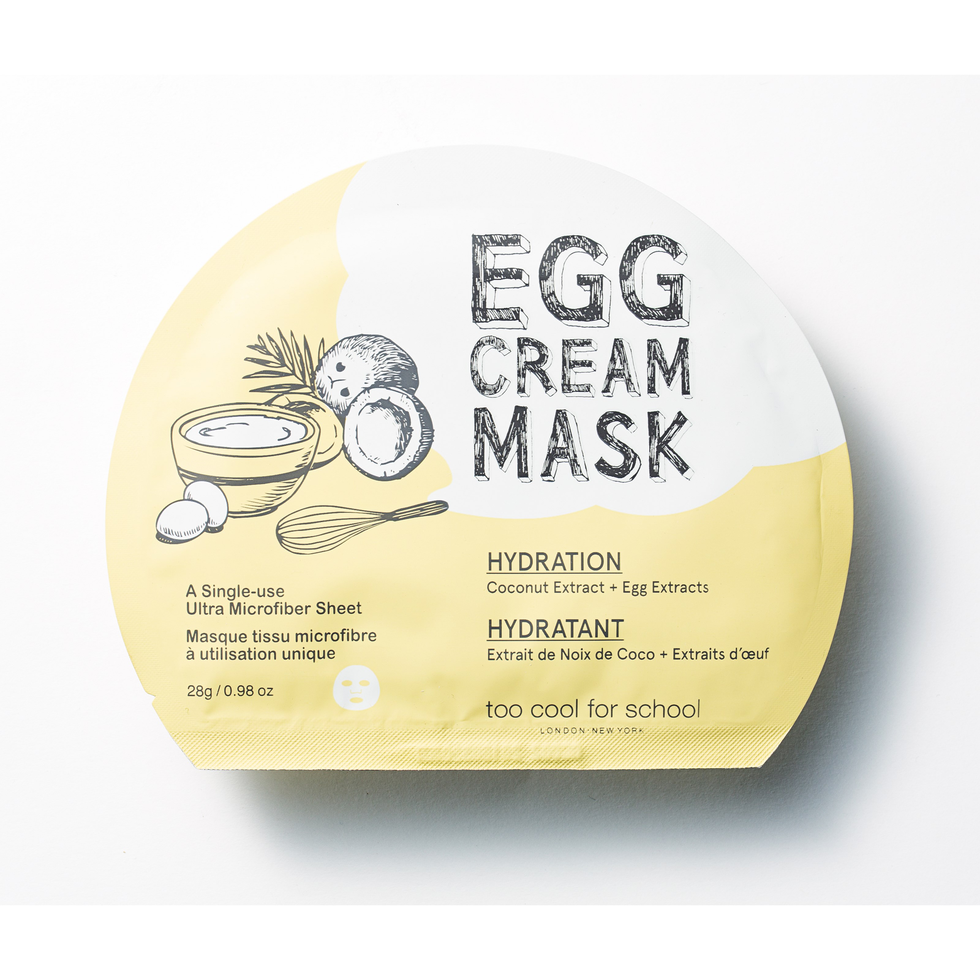Bilde av Too Cool For School Egg Cream Mask Hydration 28 G
