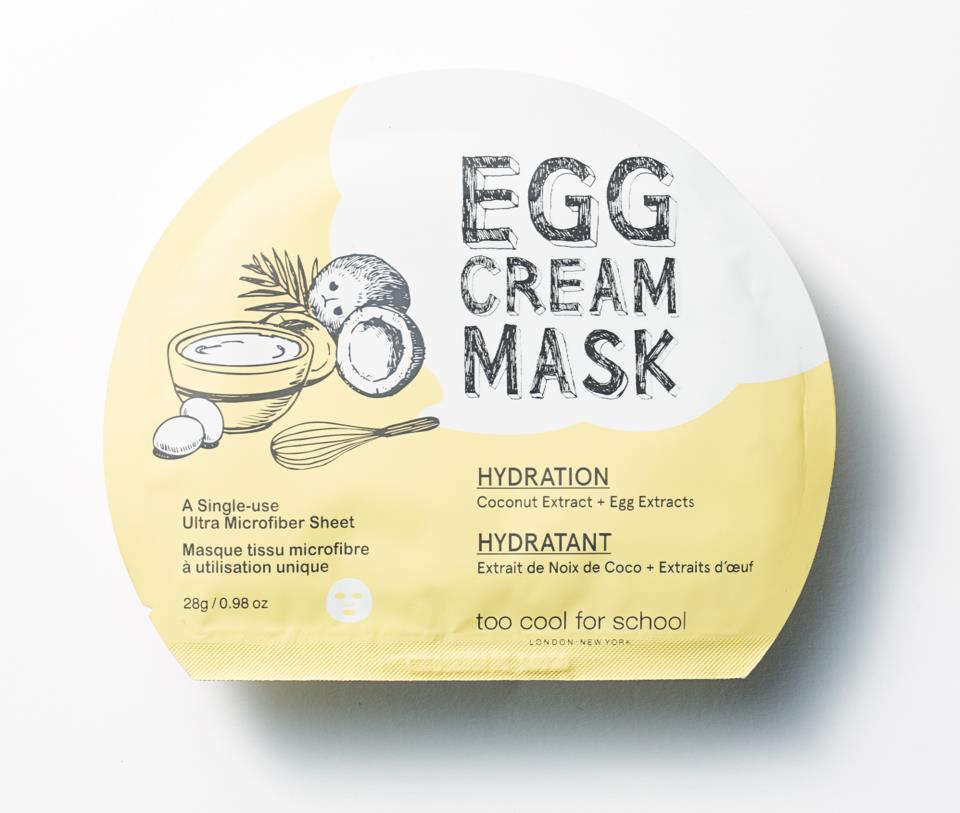 Too Cool For School Egg Cream Mask Hydration 28g