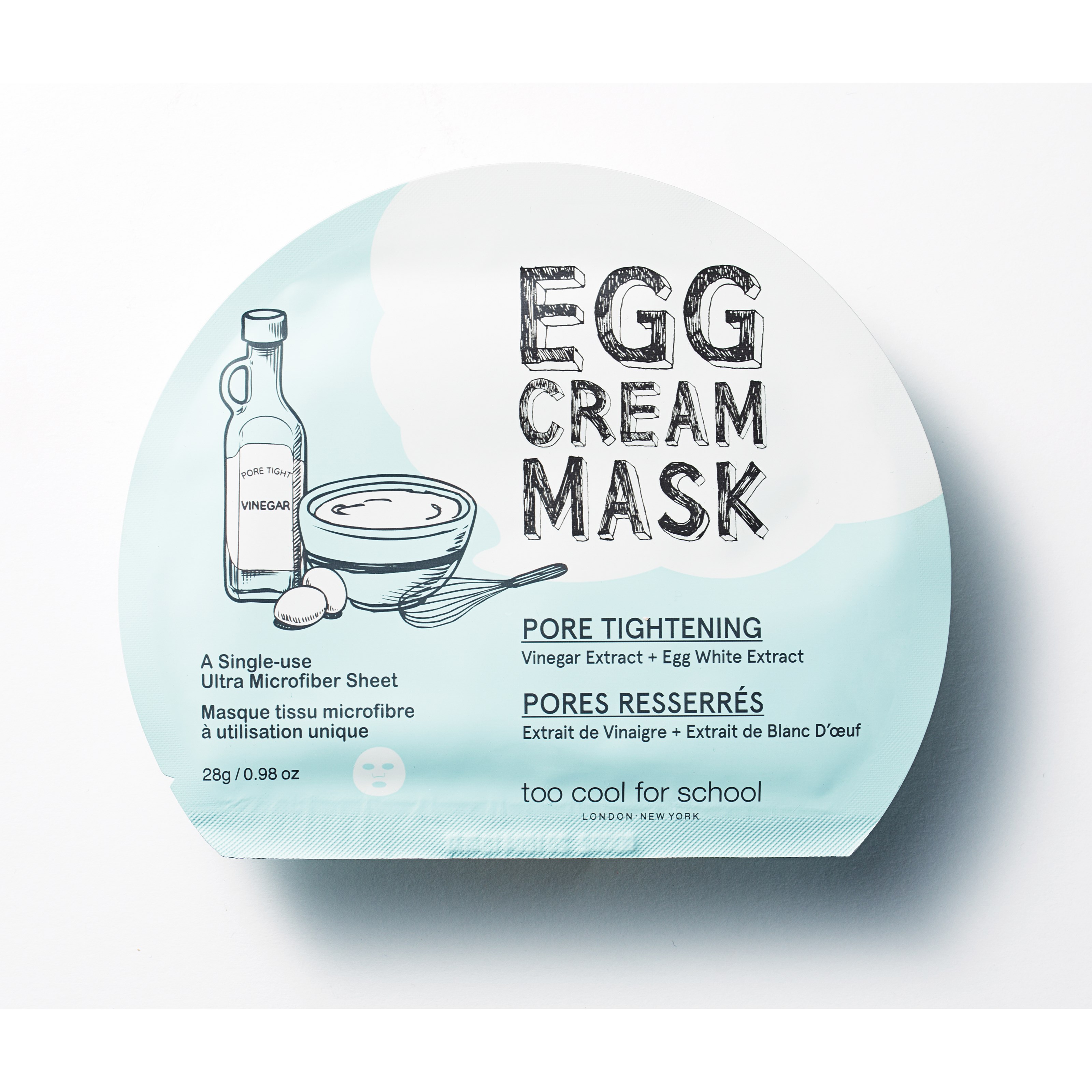 Фото - Маска для обличчя Too Cool For School Egg Cream Mask Pore Tightening 28 g