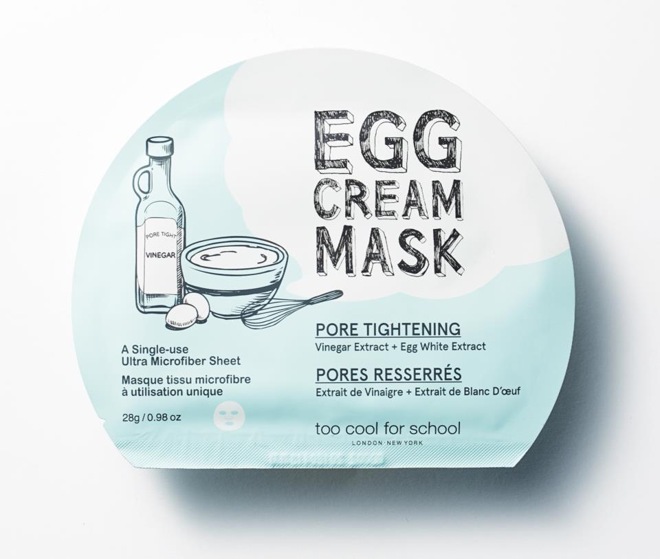 Too Cool For School Egg Cream Mask Pore Tightening 28g