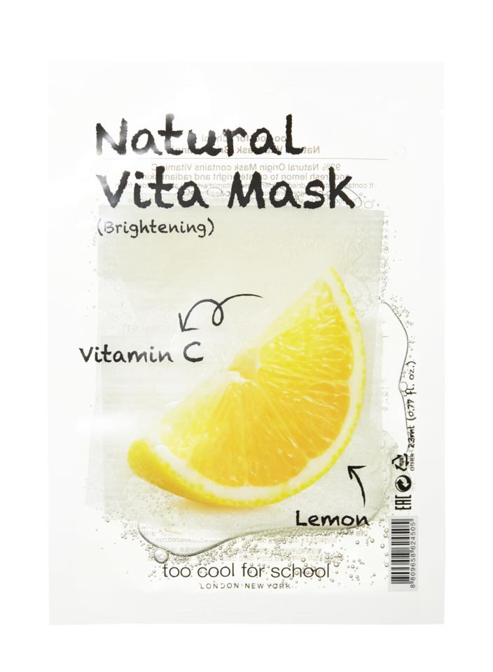 Too Cool For School Natural Vita Mask Brightening (C/Lemon)