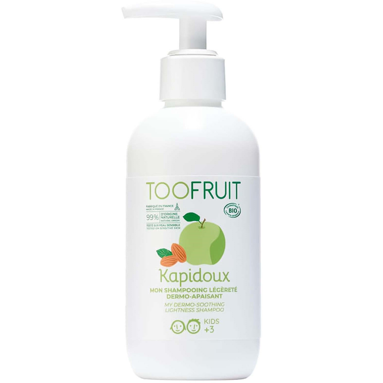 Läs mer om TOOFRUIT Kapidoux Shampoo Apple-Almond 200 ml