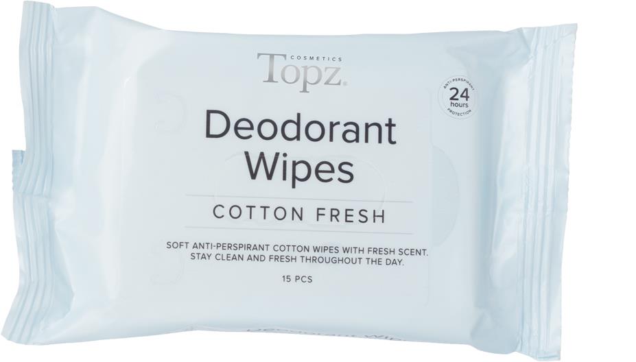 Topz Deodorant Wipes Cotton Fresh  