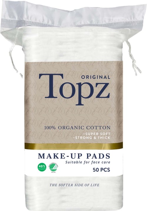 Topz Premium Square Make Up Pads 50 st