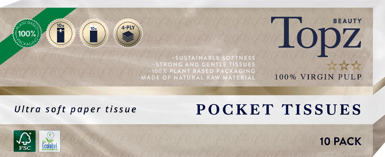 Topz Premium Pocket Tissues 10x10-pack