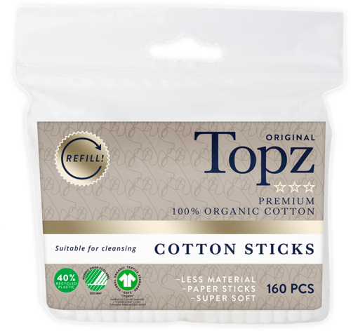 Topz Premium Refill Cotton Sticks 160 pcs