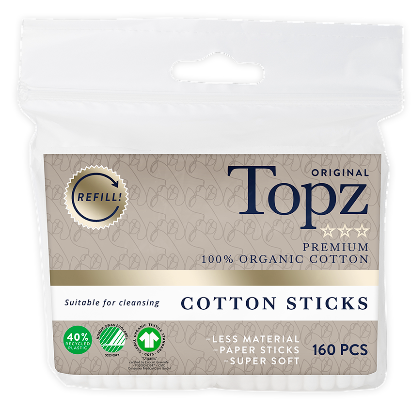 Läs mer om Topz Refill Cotton Sticks 160 st