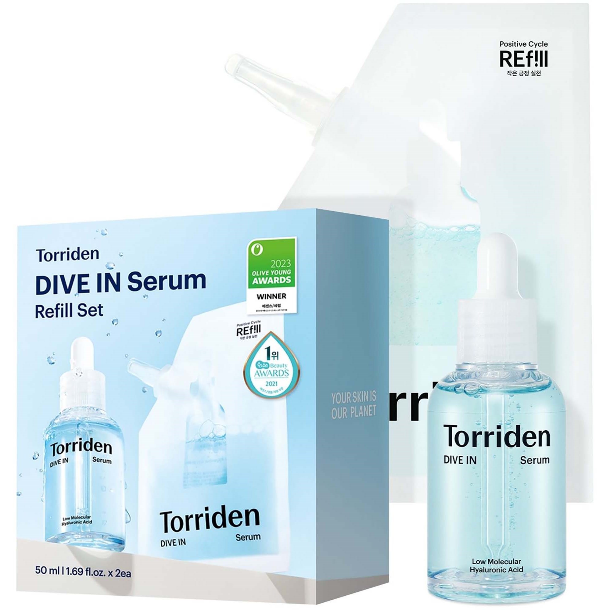 Torriden DIVE-IN Serum Refill Set 2 x 50 ml billede