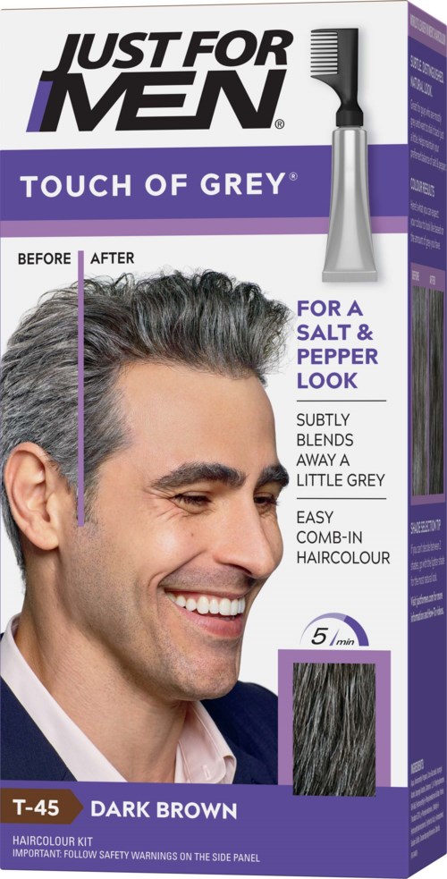 Just For Men Touch Of Grey Dark Brown - Grey