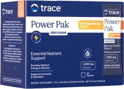 Trace Minerals Electrolyte Stamina Power Pak Sugar Free Orange/Mango 30 st