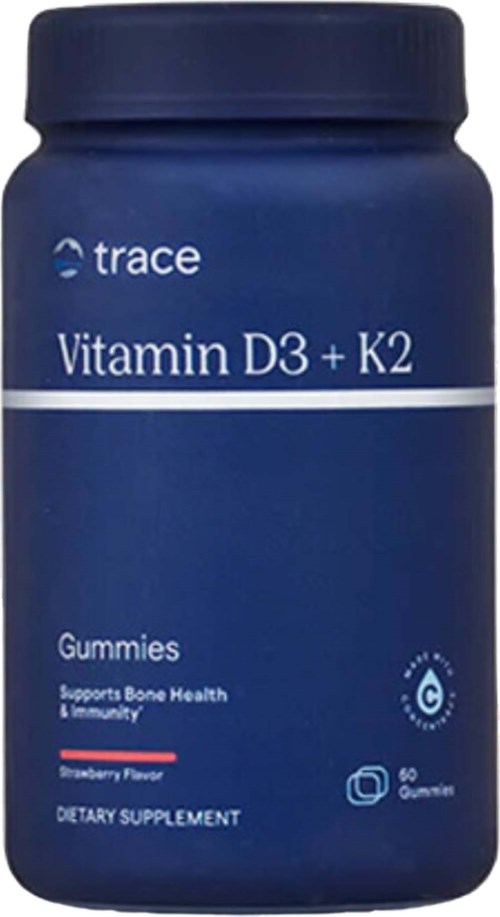 Trace Minerals Vitamin D3 + K2 Gummies Strawberry 60 st