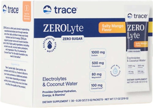 Trace Minerals ZEROLyte Electrolyte Drink Mix Salty Berry Lemonade 30 St.