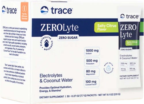 Trace Minerals ZEROLyte Electrolyte Drink Mix Salty Citrus 30 St.
