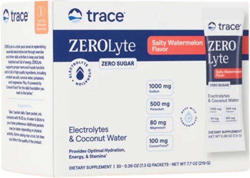 Trace Minerals ZEROLyte Electrolyte Drink Mix Salty Watermelon 30 St.