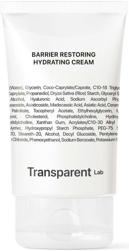 Transparent Lab Barrier Restoring Hydrating Cream 50 ml