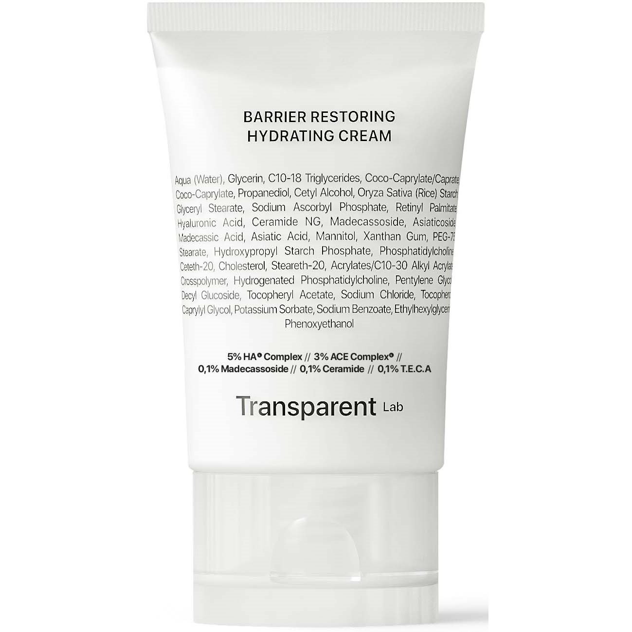 NICHE BEAUTY LAB Transparent Lab Barrier Restoring Hydrating Crea billede