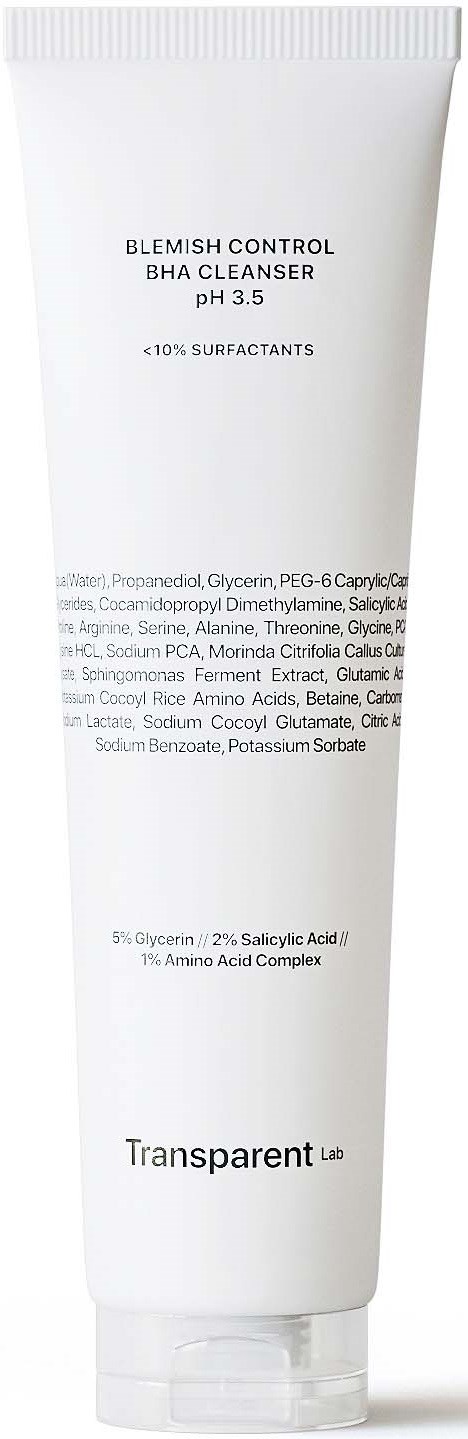 NICHE BEAUTY LAB Transparent Lab Blemish Control Bha Cleanser Ph 3.5 150 ml